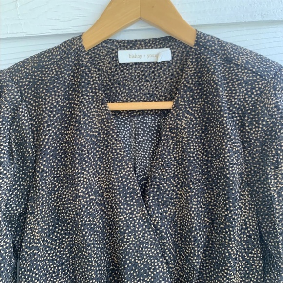 Bishop + Young Starpower Black Burnout Ruched Mini Dress size Small Holiday - Picture 4 of 16